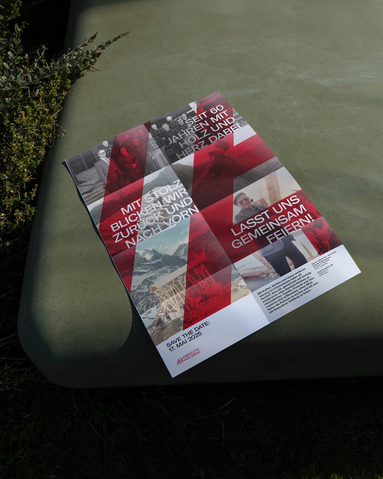 A2 Falt Plakat Amstutz Holzbau Kampagnedesign HI Schweiz