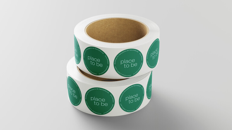 Free Round Roll Sticker Mockup 4 169