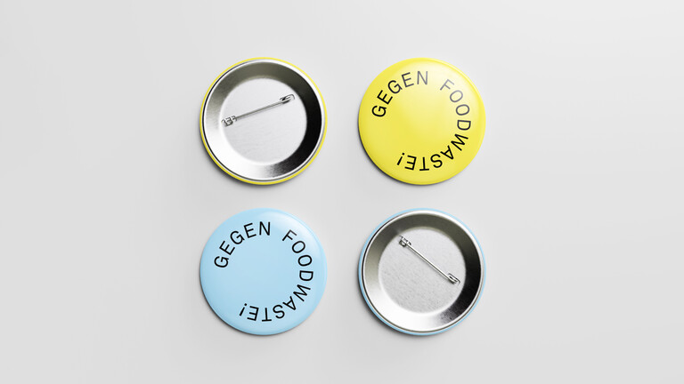 Food waste zuger messe buttons