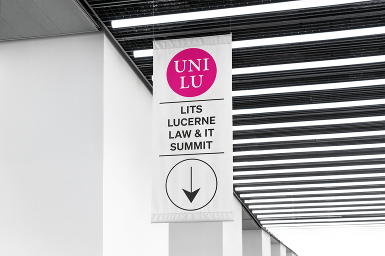 Uni Lu Signaletik Flagge Klein web